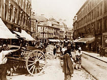 Laying Tramlines in Robertson Street