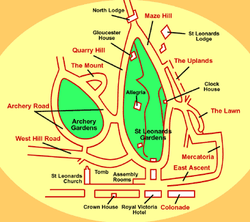 Burton's St Leonards Map