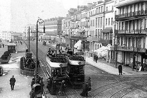 Trams at St Leonards, South Colonade