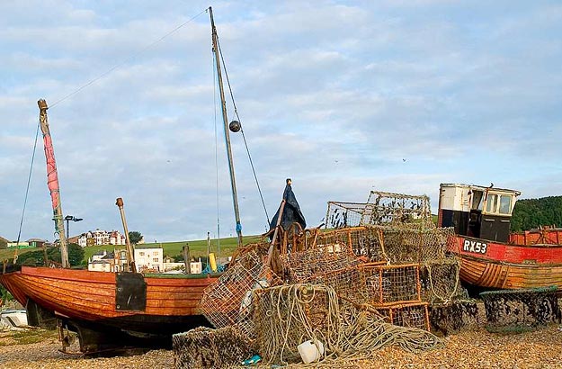 Boats amongst the Fishing Nets