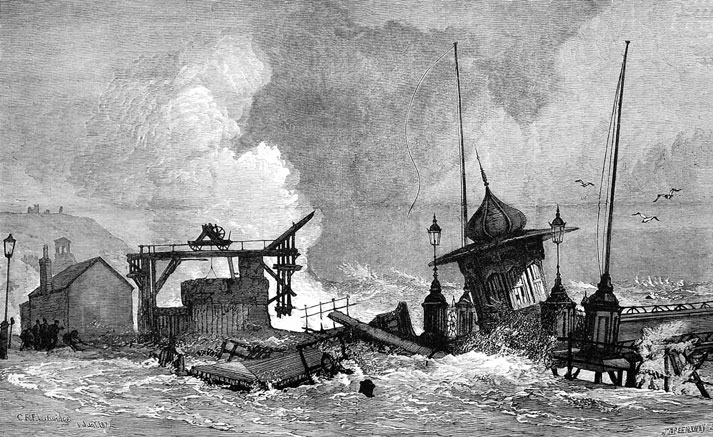 Hastings Pier Damage