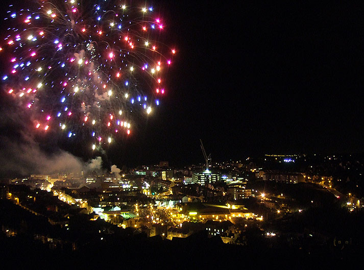 Fireworks over Hastings