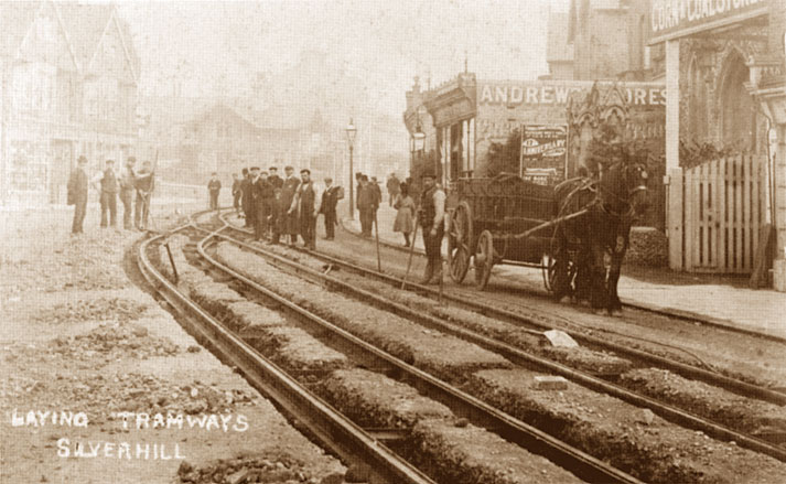 Laying Tram Lines Silverhill