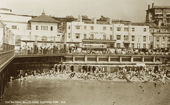 Bathing Beach & Yelton Hotel