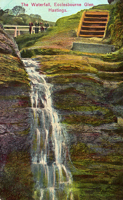 Ecclesbourne Glen Waterfall