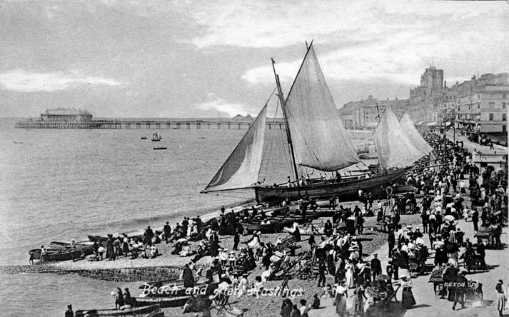 Beach, Pier and Pleasure Boat