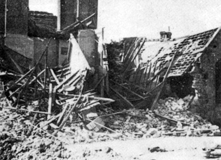 Halton School Bomb Damage