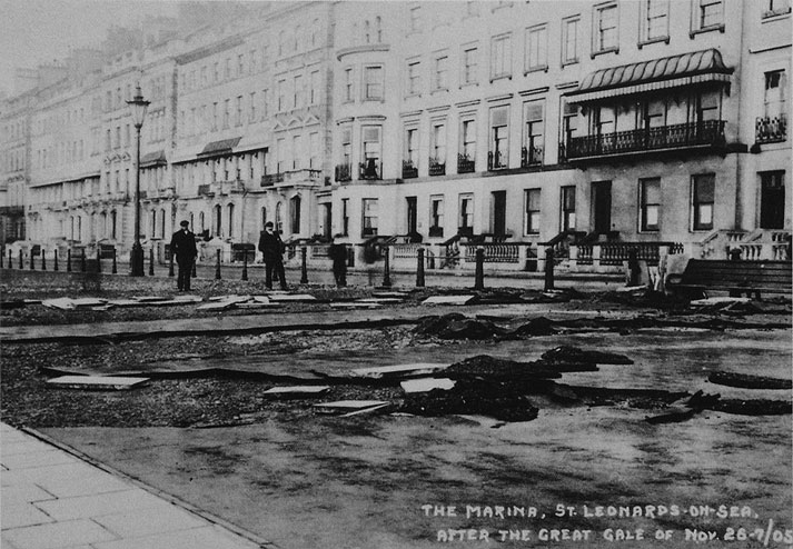 Storm Damage St Leonards Parade