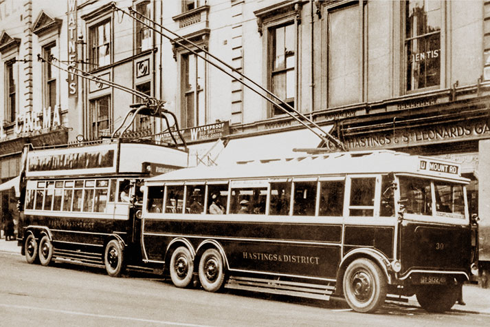 Trolleybuses at Robertson Street
