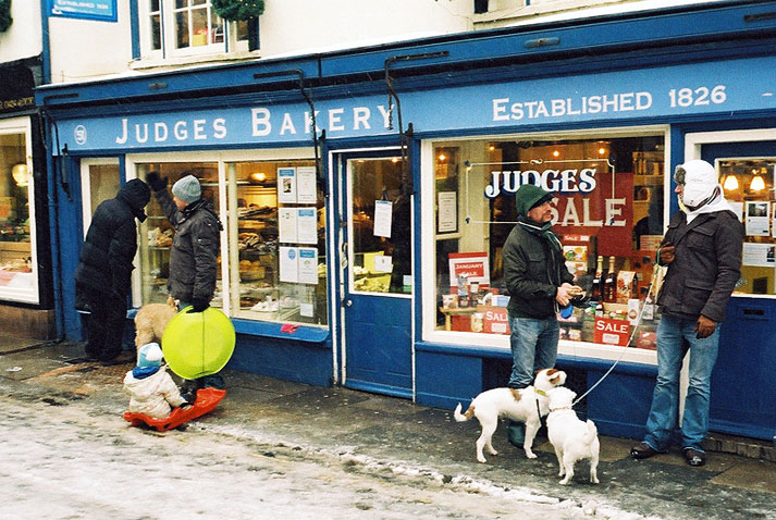 Judges Bakery in the Snow
