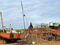Boats amongst the Fishing Nets