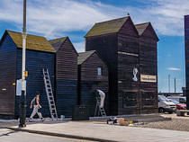 Painting the Net Huts