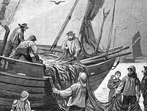Hastings Fishermen Unloading