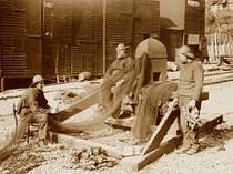 Fishermen Mending Nets