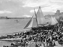 Beach, Pier and Pleasure Boat