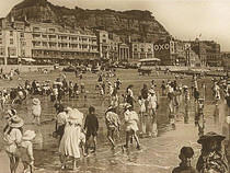 Paddling on Hastings Beach