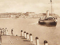 Paddle Steamer off Hastings Pier