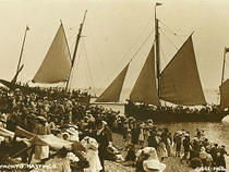 Yachts on Hastings Beach