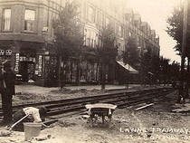 Laying Tramways in London Road