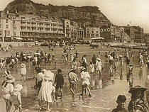 Paddling on Hastings Beach