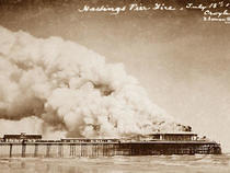Fire at Hastings Pier